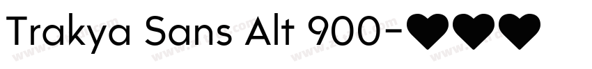 Trakya Sans Alt 900字体转换